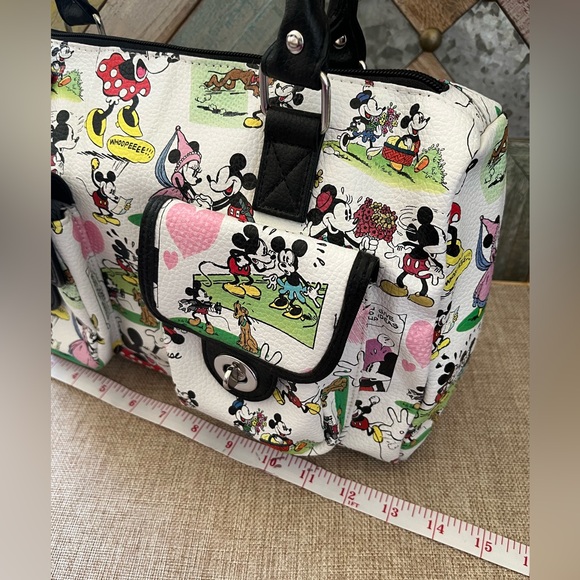 Disney Mickey Mouse White and Black Handbag - Picture 2 of 10